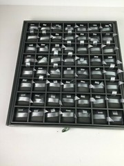 Ring Display Storage Tray Drawer Grey Quality Pillows with ribbons