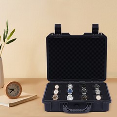 12 Slots Watch Travel Case Hard Shell Protection Jewelry Storage Organizer Box.