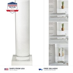 Solid Acrylic Jewelry Display Tower Scrunchie Holder Vertical Rack Clear Brac…