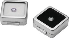 10 Units / Diamond Or Gemstone Display Metal / Glass Box / SHIPS UPS NYC