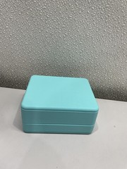 Tiffany & Co Blue Leather Jewelry Box, 4in