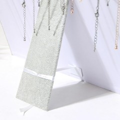 20 Slot Velvet Necklace Display Board Jewelry Organizer Stand for Shop Selling