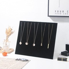 20 Slot Velvet Necklace Display Board Jewelry Organizer Stand for Shop Selling