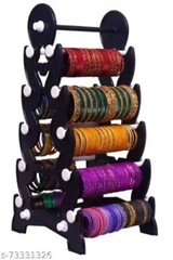 5 STEP TOWER WHITE – 10 (5 X 2) RODS BANGLE STAND, PLASTIC BANGLE STAND