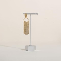 earring display stand for selling, Metal earring T bar holder for High Silver