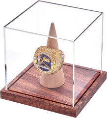Championship Ring Display Case, No Assembly Required Clear Acrylic Single Ring H