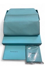 Tiffany & Co. Blue Lined Sunglasses Case and Box Set Only.