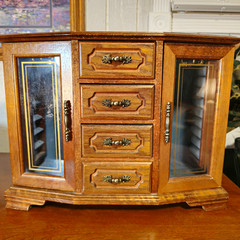 Vintage Wooden Jewelry Box