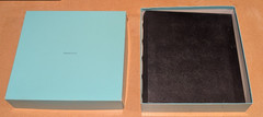Vintage NOS New Tiffany & Co Black Leather Photo Album 4 X 6 picture books w box