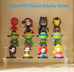 HENABLE Large Acrylic Display Risers, Perfume Stand Organizer, Clear Acrylic She