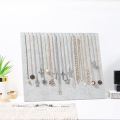 20 Slot Velvet Necklace Display Board Jewelry Organizer Stand for Shop Selling