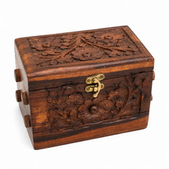 Solid Sheesham Wood Jewelry Box Handmade 3 Drawer Velvet Lined Jewelry Organizer