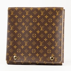 Louis Vuitton Monogram Jewelry Travel Case Square Organizer Pouch Rare 5.9inch