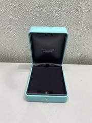 Tiffany & Co Blue Leather Jewelry Box, 4in