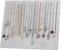 20 Slot Velvet Necklace Display Board Jewelry Organizer Stand for Shop Selling