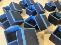 12 Blue Ring Boxes