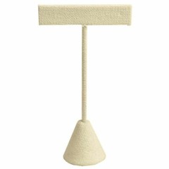 Modern Beige Linen Earring Display T Stand Display Showcase Jewelry Display