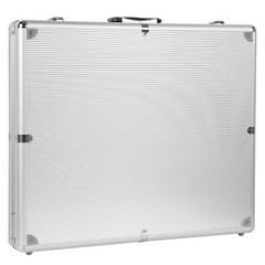 Lockable Aluminum Display Case Acrylic Top Trade Show Showcase Card Jewelry Coin