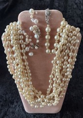 Dusty Pink Velvet Jewelry Earring/Pendant Display Presentation Stand Orig.VTG**