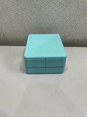 Tiffany & Co Blue Leather Jewelry Box, 4in