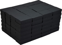 Matte Black Cotton Filled Jewelry Box #32 (Case of 100) 3.125 Inches X 2.125 Inc