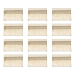 Travel Jewelry Pouch with Zipper, Velvet Jewelry Pouches, 4×3″ & 12 Pcs & Beige