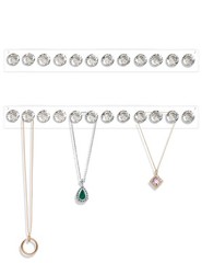 2 Pack Acrylic Necklaces Holder Hanging Jewelry Organizer Wall Mounted Neckla…