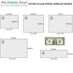 TheDisplayGuys 25-Pk Cotton Filled Cardboard Paper Jewelry Box Gift Case – Pink