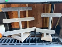 Two Sizes Grey Jewelry Stands