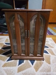 Wooden Jewelry Box, 2 Drawers, 2 Doors, Lined Interior.
