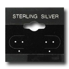 1-1/2″ x 1-1/2″ Plastic Jewelry Earring Display Hanging Cards ~ Pack of 100