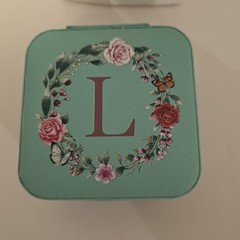 Parima Jewelry Box Travel Size Letter L Blue New