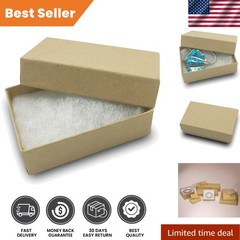 100 Cotton-Filled Cardboard Jewelry Gift Boxes – Stylish Protection