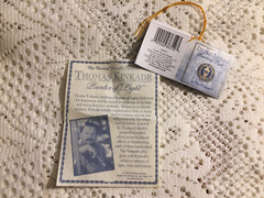 Thomas Kinkade Painter of Light Via Vermont Metal and Glass Jewelry Trinket Box