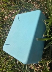 TIFFANY & CO : BLUE GIFT BOX FOR NECKLACE OR BRACELET EARRINGS 4.75 in x 3.75 in
