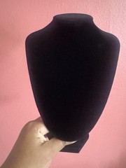 Elegant Black Velvet Jewelry Bust Set – Perfect for Home & Vendor Displays