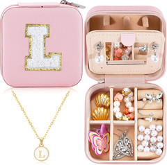 Travel Jewelry Case for Women Girls Daughter Birthday Gift from Mom Dad Jewelry