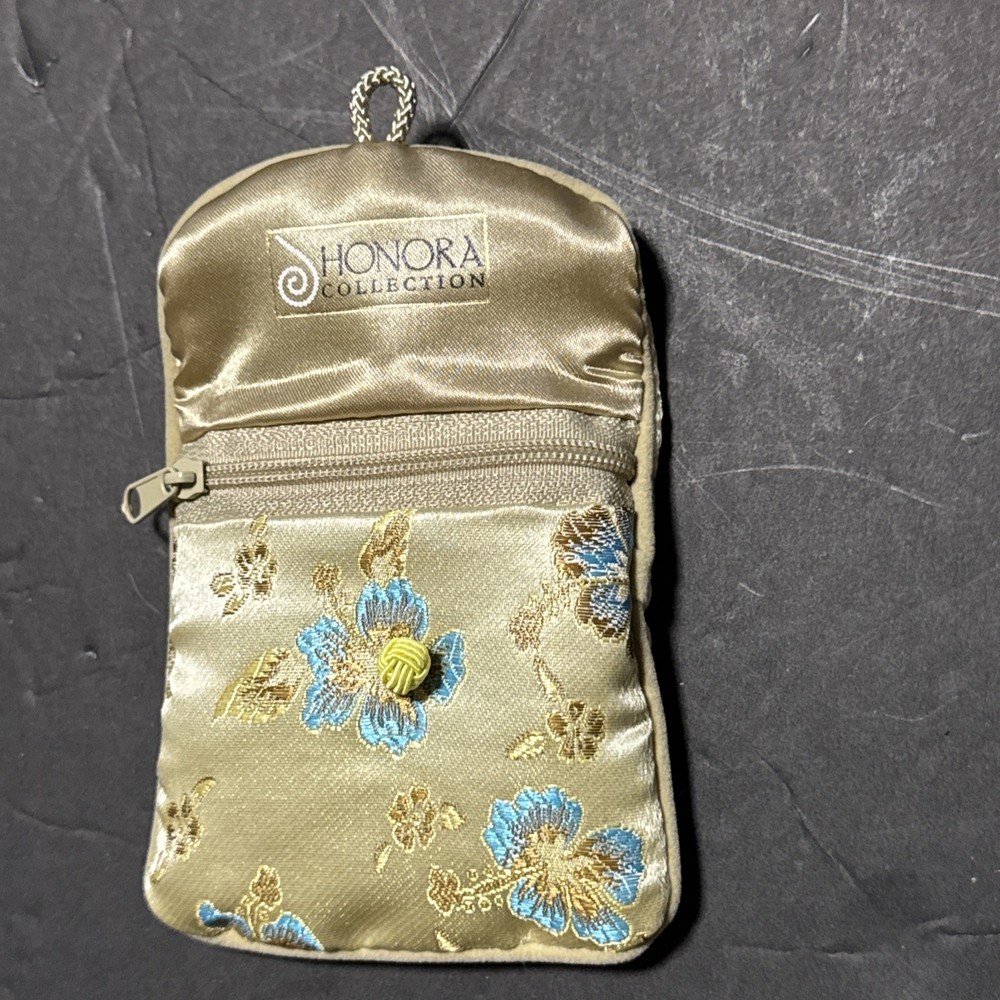 Honora Collection Empty Pouch 3” x 3.5” closed new no box, satin with zipper