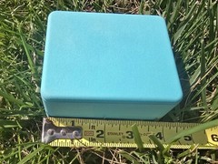 TIFFANY & CO : BLUE GIFT BOX FOR NECKLACE OR BRACELET EARRINGS 4.75 in x 3.75 in
