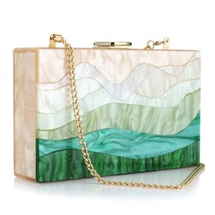 Women Clutch Bag Evening Purse Clear Acrylic for Party Cocktail Ladies Handbag