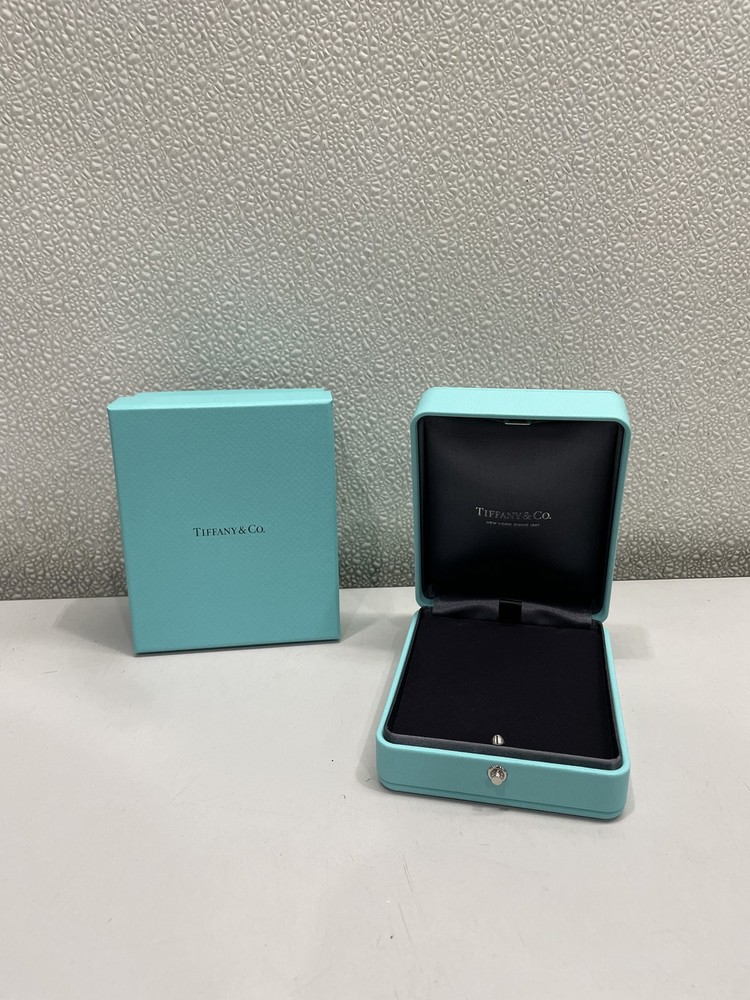Tiffany & Co Blue Leather Jewelry Box, 4in