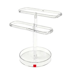 Minimalists 2 Level Acrylic Jewelry Stand For Earrings Rings And Small Items