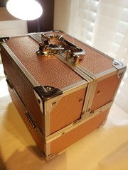 Pink Aluminum Caboodles Make-up Case with 4-Trays