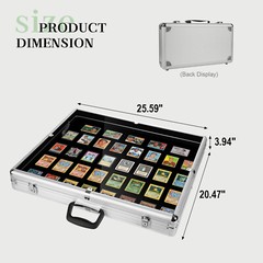 Lockable Aluminum Display Case Acrylic Top Trade Show Showcase Card Jewelry Coin