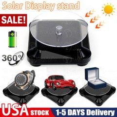 Electric Rotating Turntable Solar Display Stand Holder for Photography Video,US