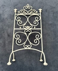 Vintage White Metal Stand for Jewelry or Keys