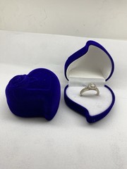 2 Pc Heart Shape Velvet Jewelry Box For Proposal/ Wedding /Anniversary