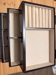 Jewelry Box Wooden Three Drawer