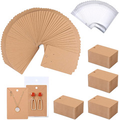 Earring Display Cards – 3.5 X 2.4 Inches Earring Cards with Packaging Bags for E