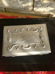 Art Nouveau Aluminum Jewelry Box